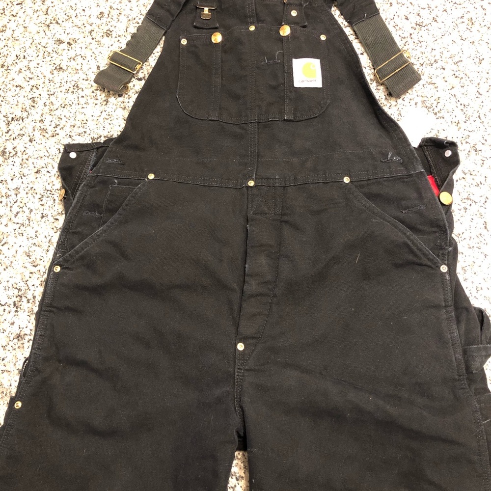 Men’s carharhtt insulated bib overalls size 34x30